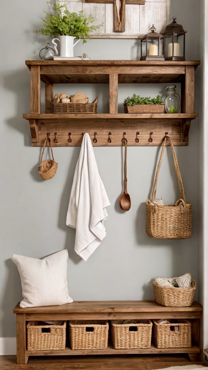 20+ Farmhouse Entryway Ideas