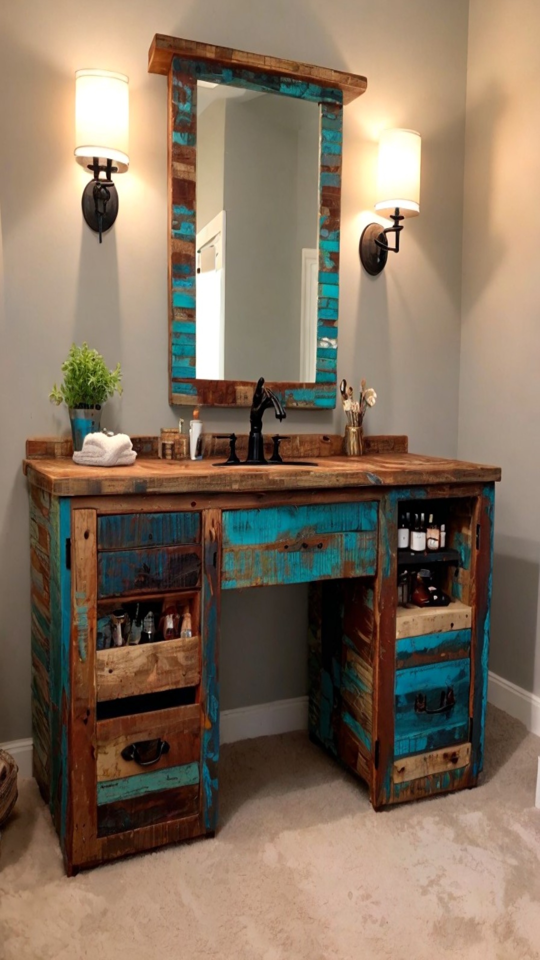 20+ Rustic Bathroom Decor Ideas