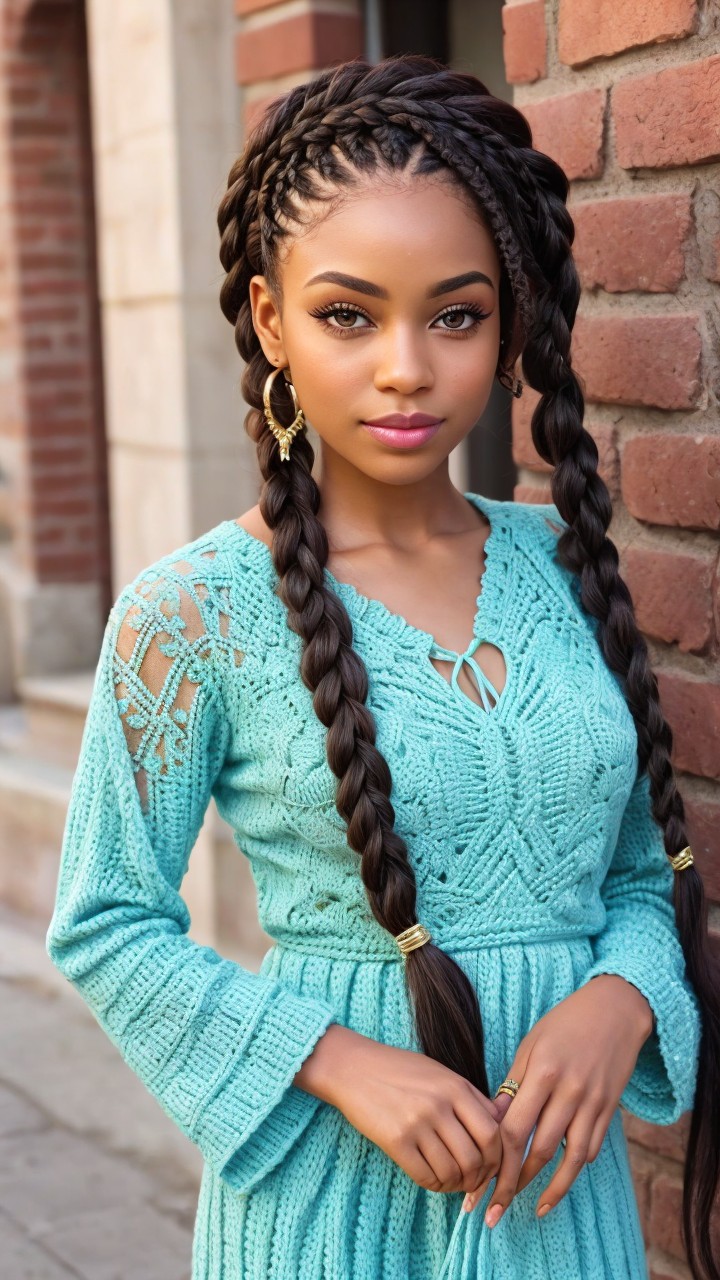 20+ Half Braids Half Crochet Hairstyles